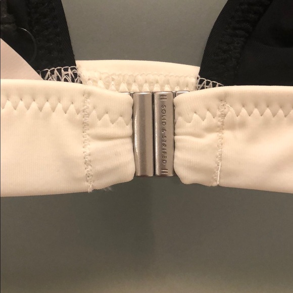 NEW SOLID & STRIPED Black Triangle Bikini Set - Picture 8 of 9